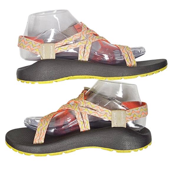 Chaco ZX/1 Classic Sport Sandals in York Citrus Women's Size 8 - Picture 4 of 11